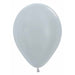 Sempertex 11-Inch Satin Silver Latex Balloons, 50 Count