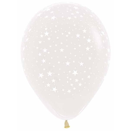 Sempertex 11 Inch Clear Stars Latex Balloons, 50 Count