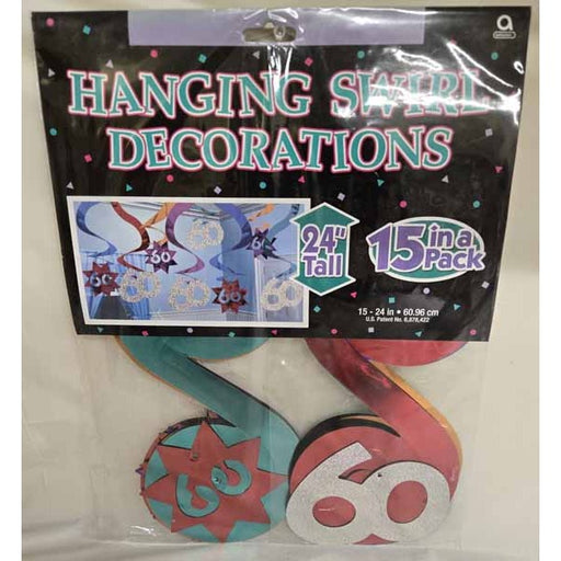 PARTY CONTINUES 60 HANG SWIRL 15PK/6CS