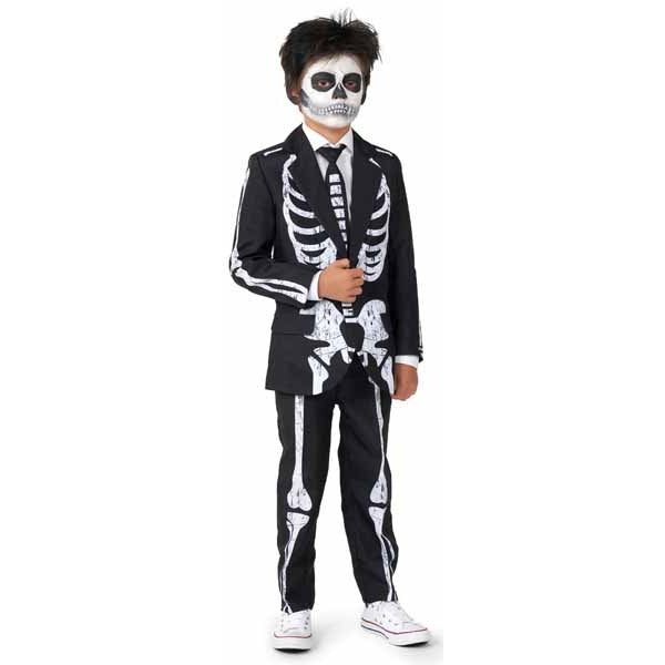 Suitmeister Boys' Skeleton Grunge Suit, Small
