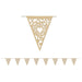 Kraft Paper Heart Pennant Banner, 12 ft