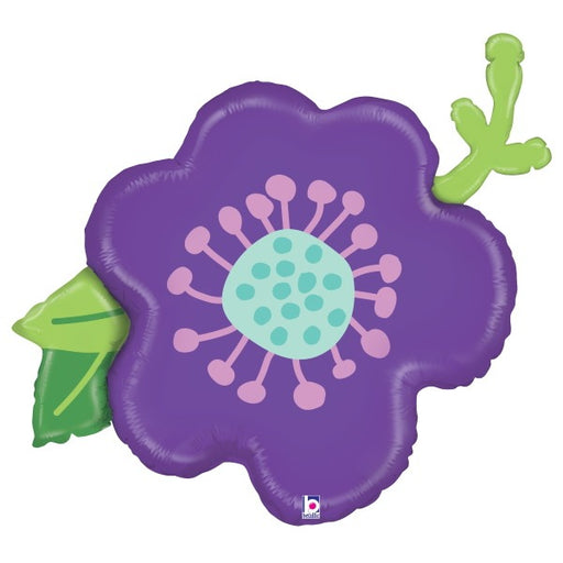 Purple Flower Foil Balloon, 39 Inch