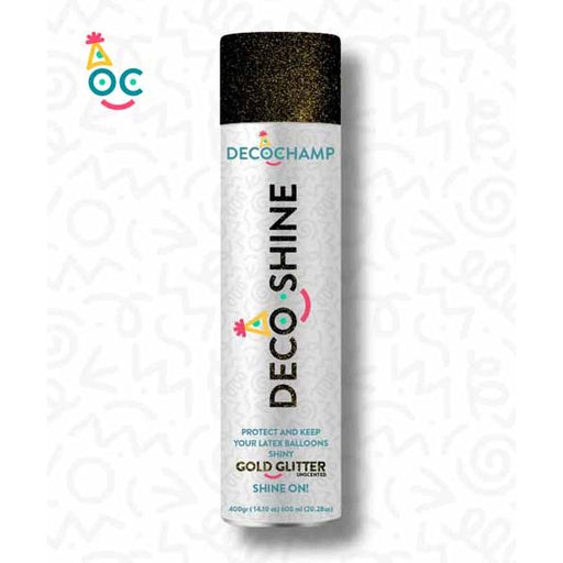 Decochamp DecoShine Gold Glitter Balloon Shine Spray, 600ml