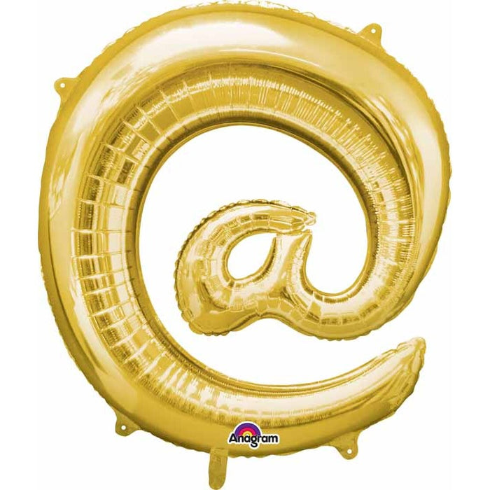 32-Inch Gold @ Symbol Foil Balloon