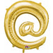 32-Inch Gold @ Symbol Foil Balloon