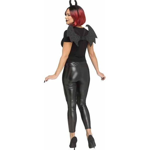 Black Bling Diva Demon Wings for Adults