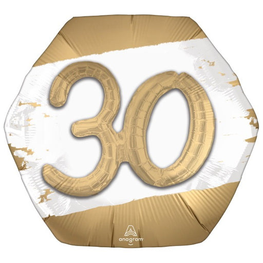 Golden Age 30 Foil Multi-Balloon Birthday Decoration