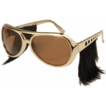 Elvis Style Costume Glasses with Sideburns
