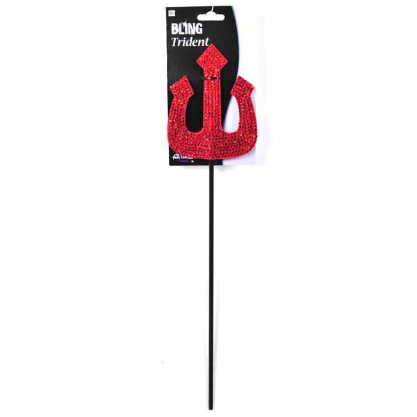 Red Bling Diva Trident Wand