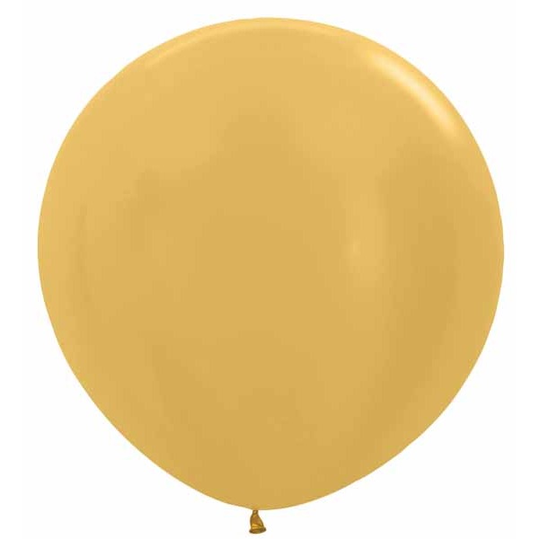 Sempertex Metallic Gold 36-Inch Latex Balloons, 2-Pack