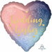 Wedding Wishes Twilight Lace 18-Inch Heart Foil Balloon