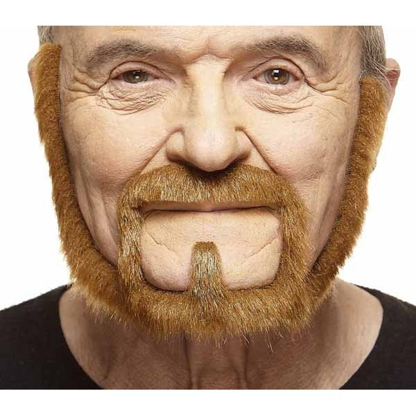 Auburn Moustache and Beard Costume Set
