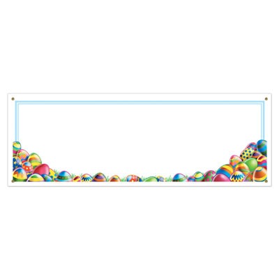 EASTER EGG HUNT SIGN BANNER 5' X 21"