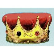 Red King's Crown with Velvet Turban