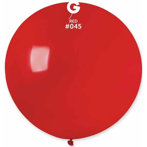 Gemar 31" Red #045 Latex Balloon, 1 Count