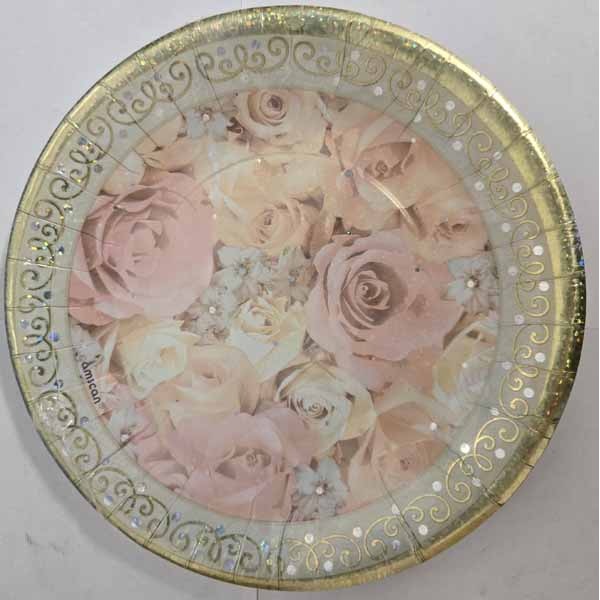 Dazzling Bouquet 9-Inch Plates, 8 Count