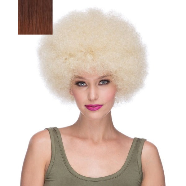 Chestnut Brown Medium Afro Costume Wig