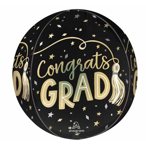 Tassel Congrats Grad 16-Inch Orbz Foil Balloon