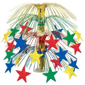 18-Inch Multicolor Star Cascade Centerpiece