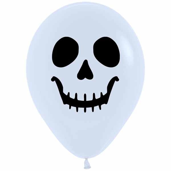 SKULL FACE 11" WHITE SEMPERTEX 50/BG