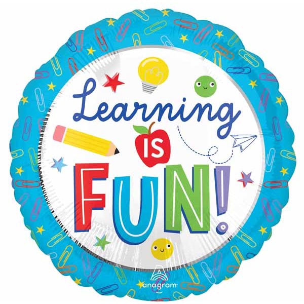 Back to School 18" Round Foil Balloon
