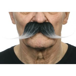 European Self-Adhesive Grey Costume Moustache