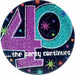 The Party Continues 40th Birthday 9-Inch Plates, 8 Count