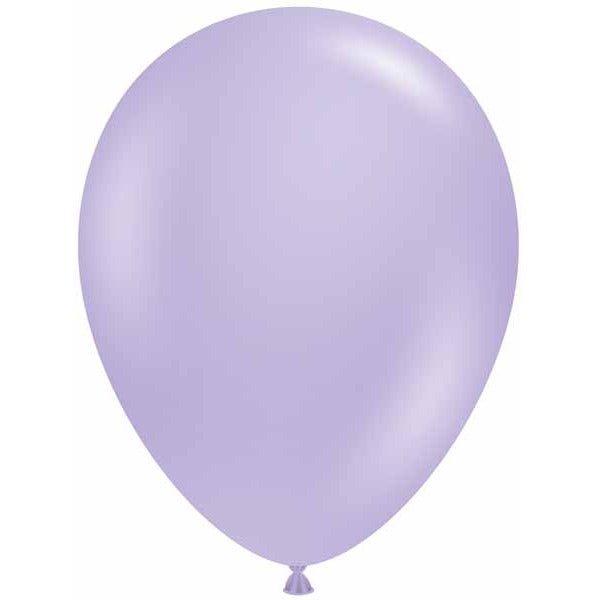 TUFTEX 17 Inch Blossom Lilac Latex Balloons, 50 Count