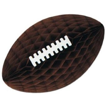 28-Inch Brown Tissue Football Decoration
