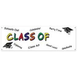 CLASS OF "YEAR" BANNER 5' X 21"