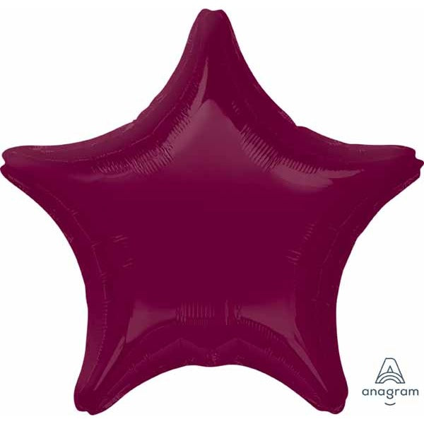 19-Inch Berry Star Foil Balloon