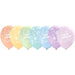 HAPPY BDAY PASTEL ALL-OVER 12" 50/BG