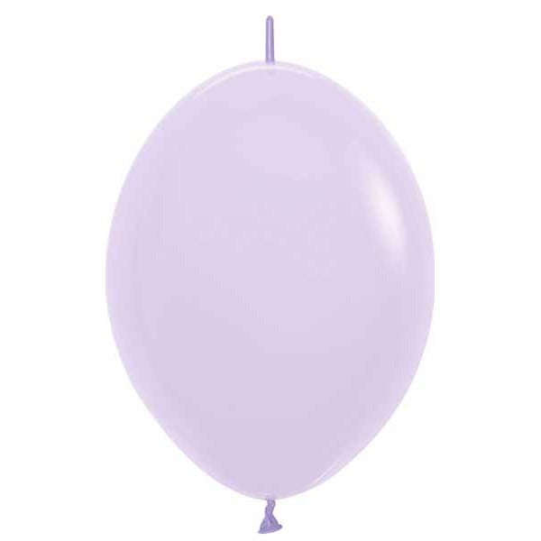 Sempertex Matte Lilac 6" Linking Latex Balloons, 50 Pack