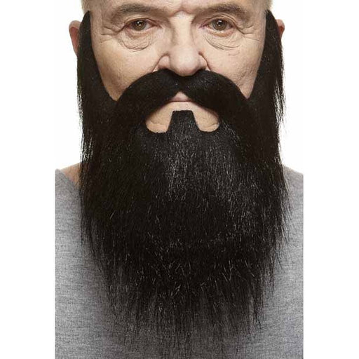 MOUSTACHE & BEARD BLACK 25 X31 CM