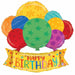 29-Inch Happy Birthday Balloons Banner Foil Balloon