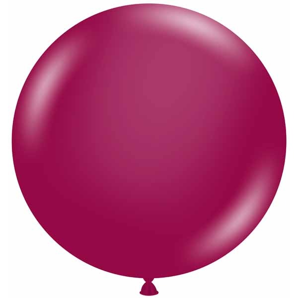 TUFTEX 24-Inch Crystal Burgundy Latex Balloons, 25 Count
