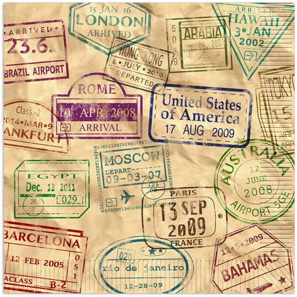 Around the World Luncheon Napkins
