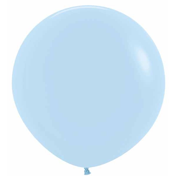 Sempertex 36-Inch Pastel Matte Blue Latex Balloons, 2 Pack