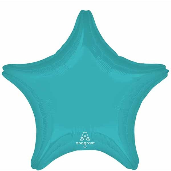 Vibrant Blue Star Foil Balloon, 19 Inch
