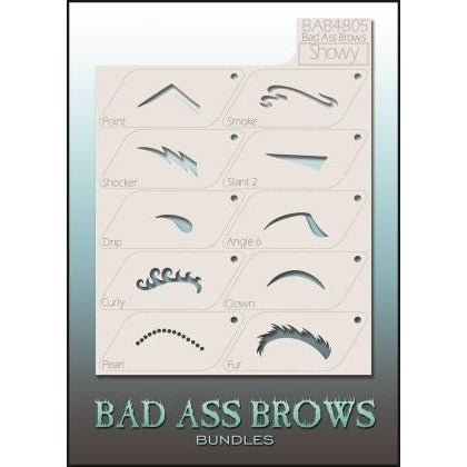 Graftobian Bad Ass Brow Bundles Showy Eyebrow Stencils