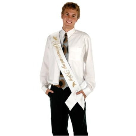 Homecoming King Satin Sash, 33 x 4 Inches
