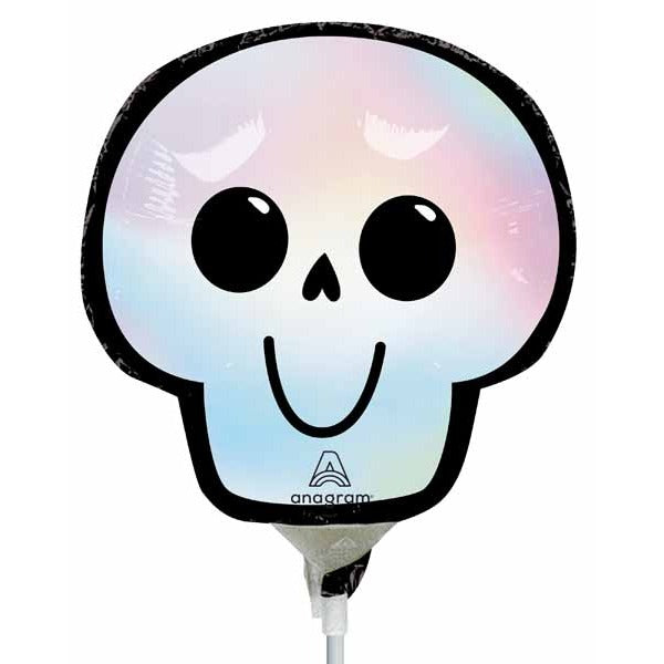 Bare Bones Skull Mini Shape Foil Balloon