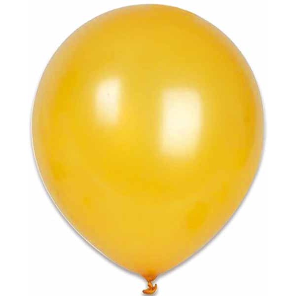 Trico Gold 5-Inch Latex Balloons, 100 Count