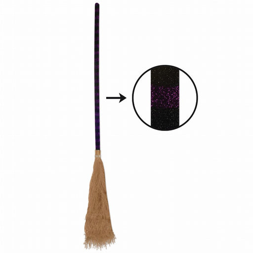 Halloween Witch's Broom Prop - 3' 6"