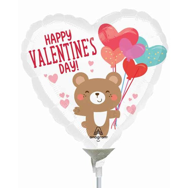 Bear Hugs Valentine's Day 9-Inch Heart Foil Balloon