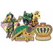 16-Inch Mardi Gras Cutouts, 4-Pack