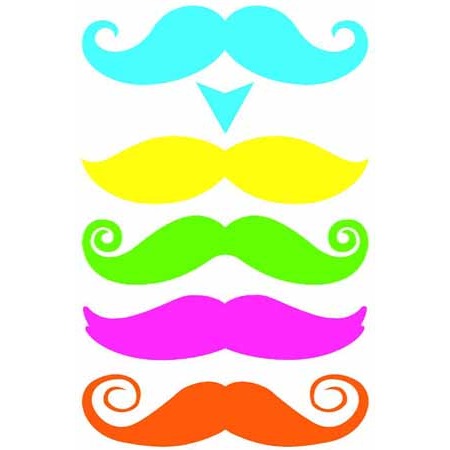 StacheTATS Gentleman Bright Temporary Mustache Tattoos