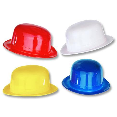 Assorted Plastic Derby Hats