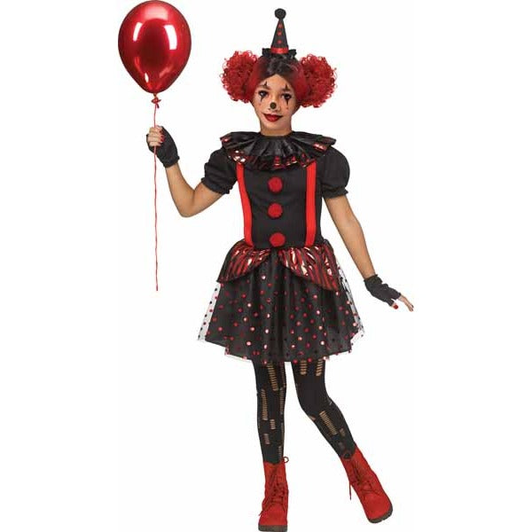 Chrome Clown Child Costume, XL