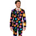 Suitmeister Men's Black Fireworks Suit, XX-Large